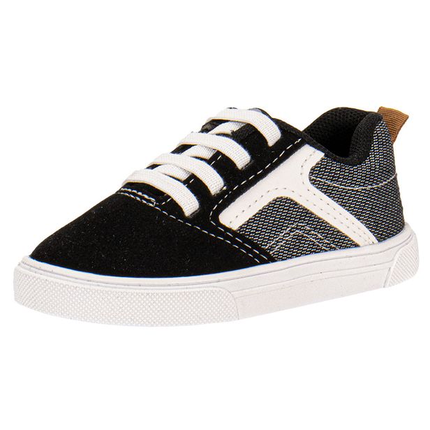 Tênis Infantil Masculino Baby Molekinho 2133170 PRETO/BRANCO 21