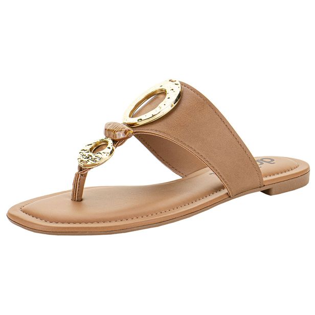 Tamanco Feminino Flat Dakota Y7981 CARAMELO 35