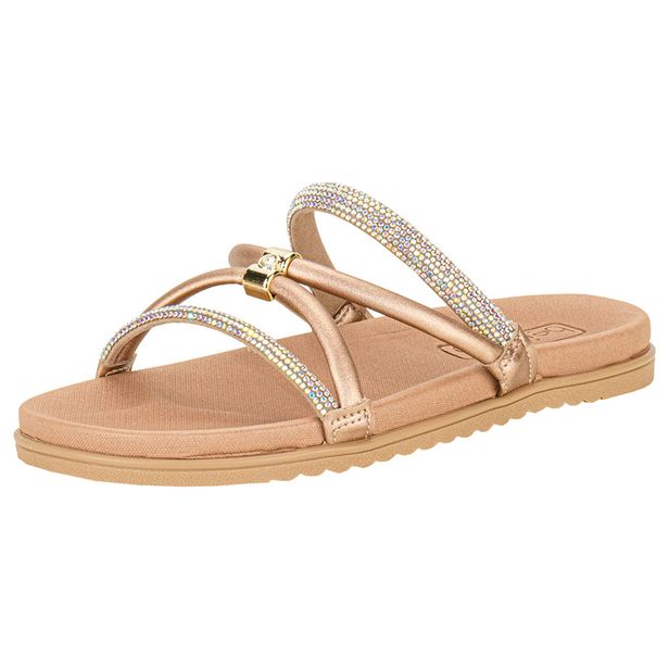 Tamanco Feminino Flat Beira Rio 8529102 BRONZE 34