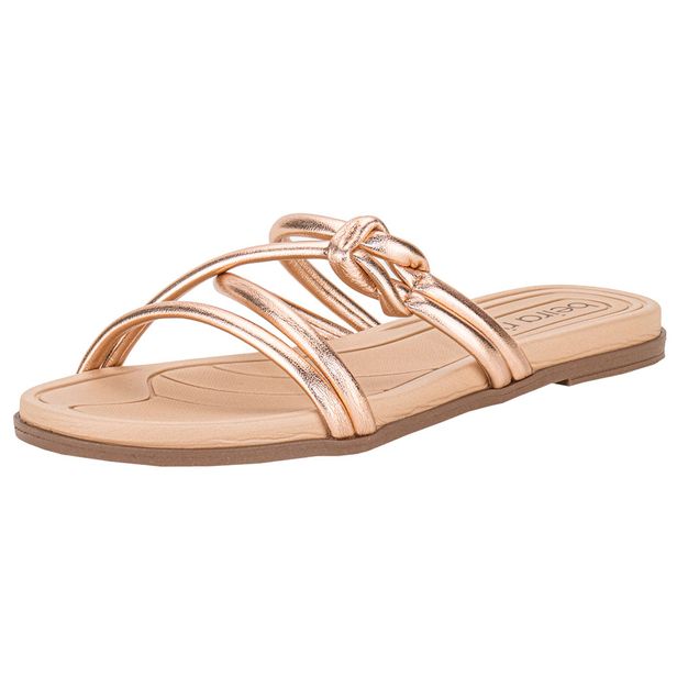 Tamanco Feminino Flat Beira Rio 8507112 BRONZE 34