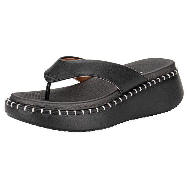 Tamanco Feminino Flat Vizzano 6519104 PRETO 34