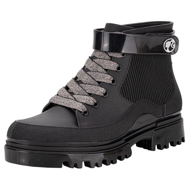 Bota Infantil Feminina Conturno Barbie Glamour Grendene Kids 23098 PRETO 25