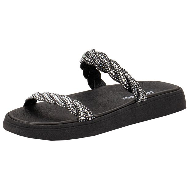 Tamanco Feminino Flat Moleca 5469133 PRETO 34