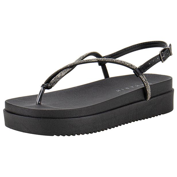 Sandália Feminina Flat Ramarim 2442104 PRETO 34