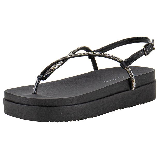 Sandália Feminina Flat Ramarim 2442104 PRETO 38
