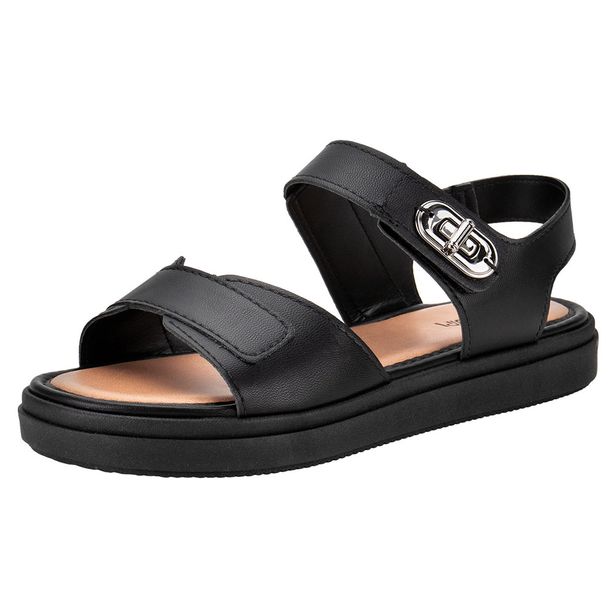 Sandália Feminina Flat Mississipi MB523 PRETO 34