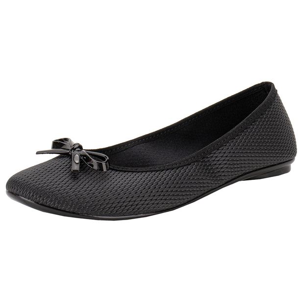 Sapatilha Feminina Flat Moleca 5726115 PRETO 34