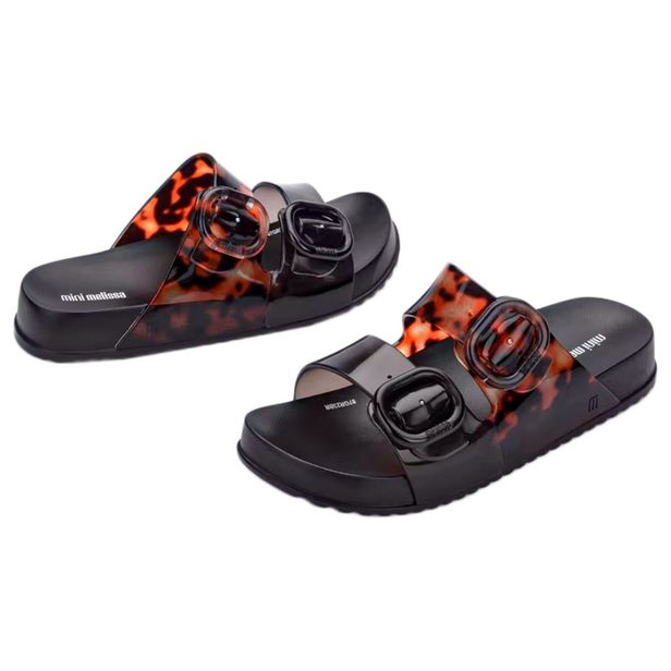 Mini Melissa Cozy Slide Infantil 35685 PRETO 28