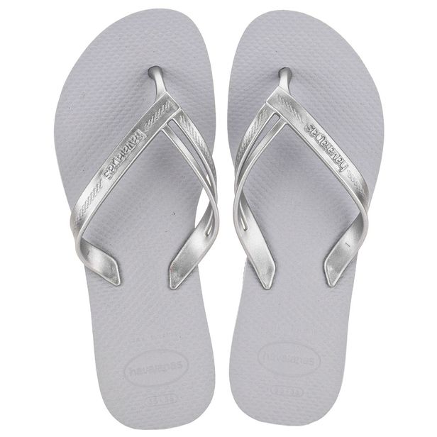 Chinelo Feminino Elegance Havaianas - 4148801 PRATA 33/34