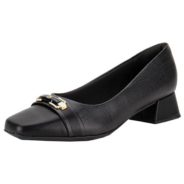 Sapato Feminino Salto Grosso Piccadilly 160077 PRETO 34