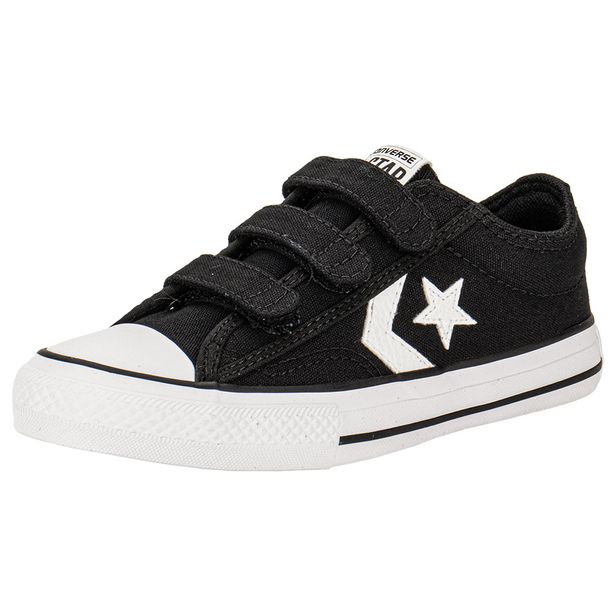 Tênis Infantil Star Player 76 3V Converse All Star CK1206 PRETO/BRANCO 28