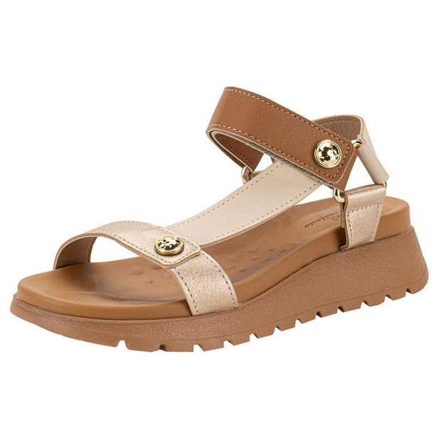 Sandália Feminina Flat Modare 7198101 CAMEL 34