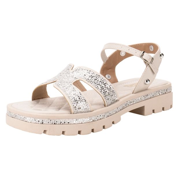 Sandália Infantil Feminina NilQi 3001 MARFIM 29