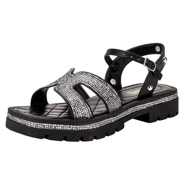 Sandália Infantil Feminina NilQi 3001 PRETO 28