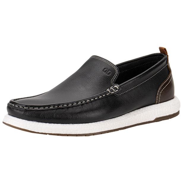 Mocassim Masculino Flop Pulse Democrata 610101 PRETO 39