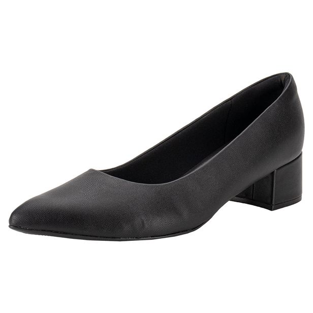 Sapato Feminino Salto Grosso Piccadilly 739015 PRETO 34