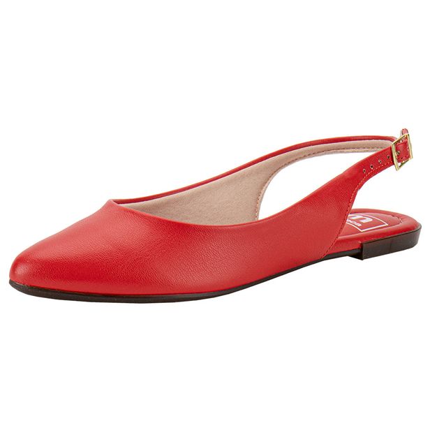 Sapato Feminino Mule Moleca 5444330 VERMELHO 34