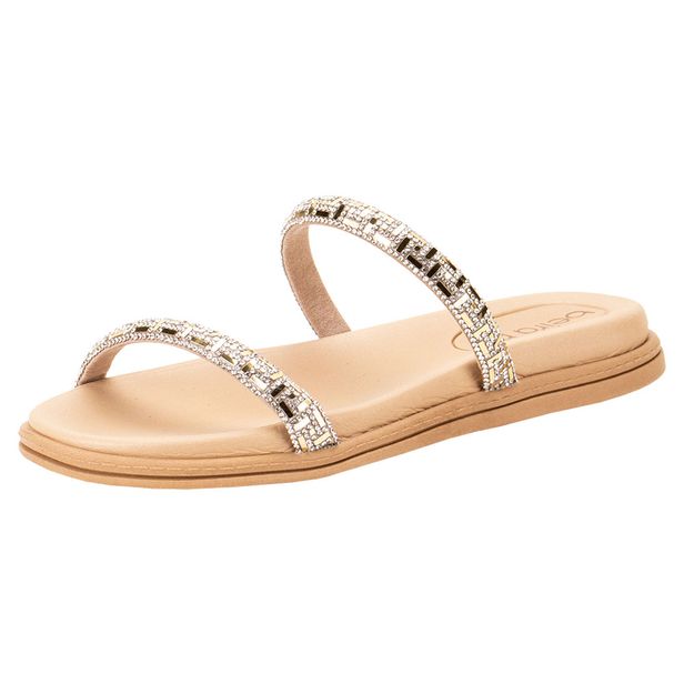 Tamanco Feminino Flat Beira Rio 8488105 OURO 34