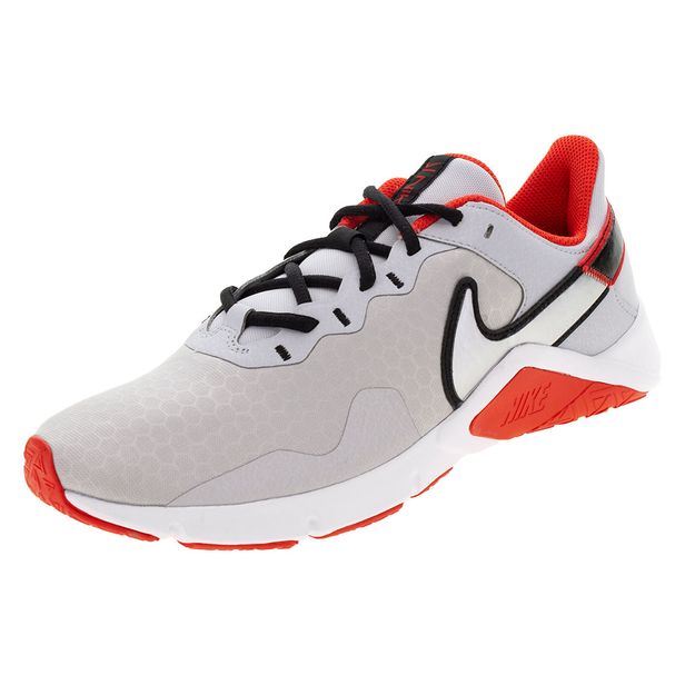 Tênis Masculino Legend Essential 2 Nike - CQ9356 CINZA/VERMELHO 39