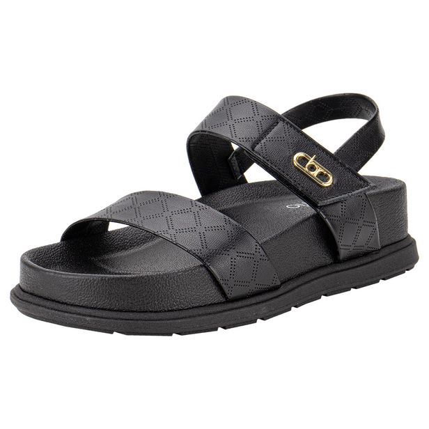 Sandália Feminina Flat Beira Rio 8534102 PRETO 33