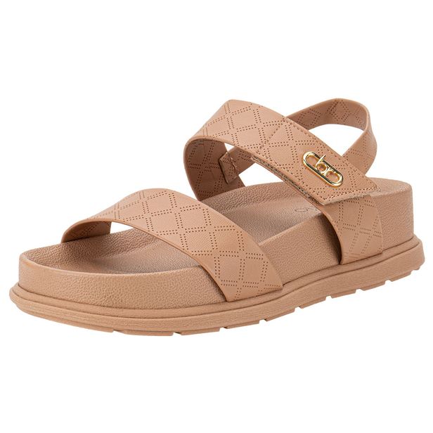 Sandália Feminina Flat Beira Rio 8534102 SALMÃO 34