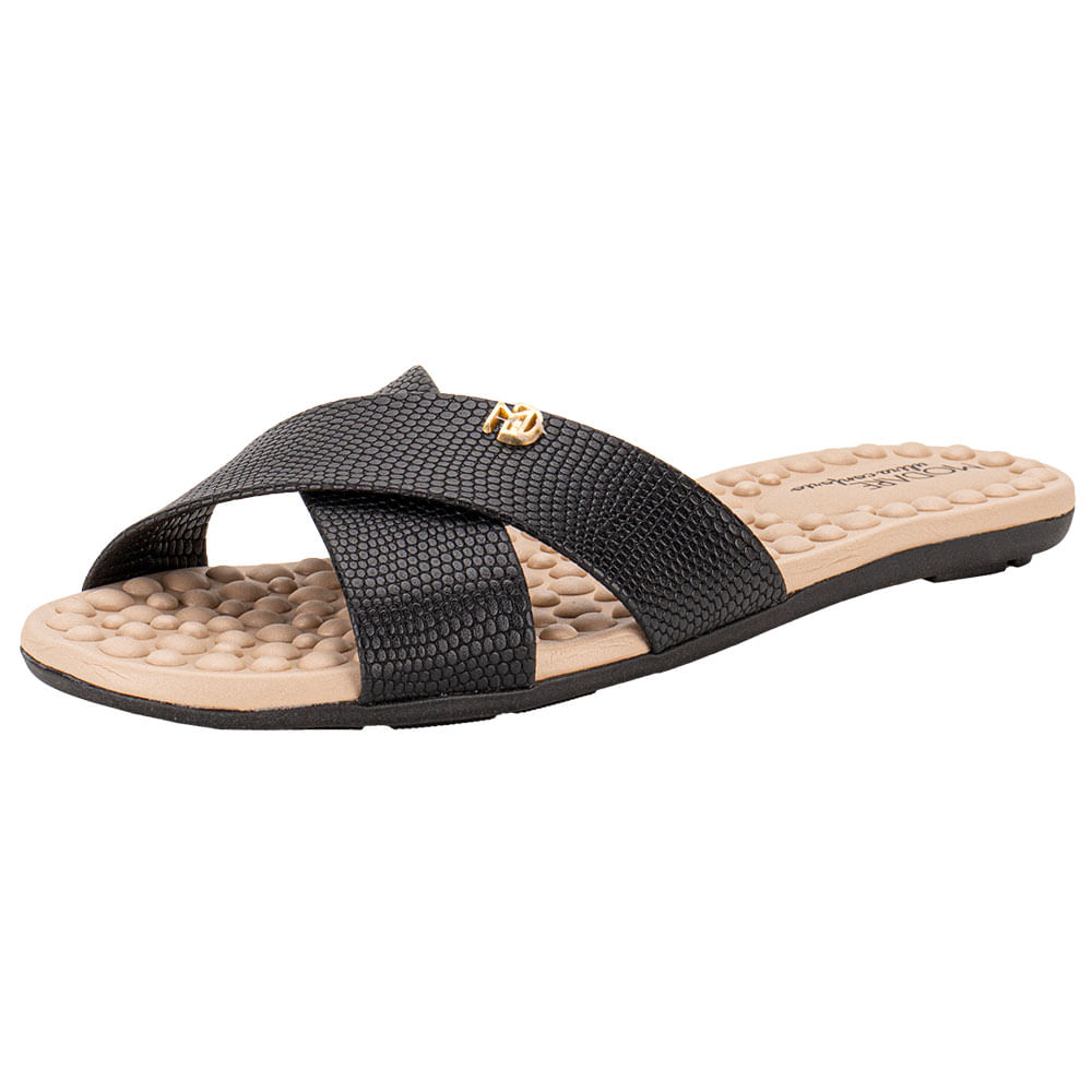 Sandália Feminina Rasteira Modare - 7163105 PRETO 03 37