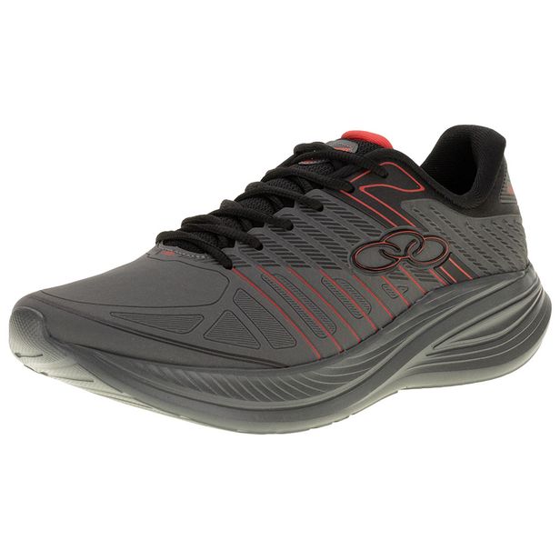 Tênis Masculino Volcan Olympikus - 150 CINZA/VERMELHO 39