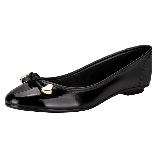 Sapatilha Feminina Flat Moleca 50271476 VERNIZ/PRETO 34