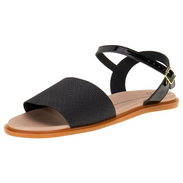 Sandália Feminina Avarca Moleca - 5450100 PRETO 03 34