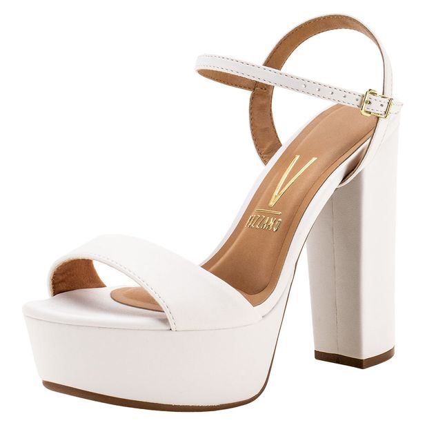 Sandália Feminina Salto Alto Vizzano - 6282455 BRANCO 33