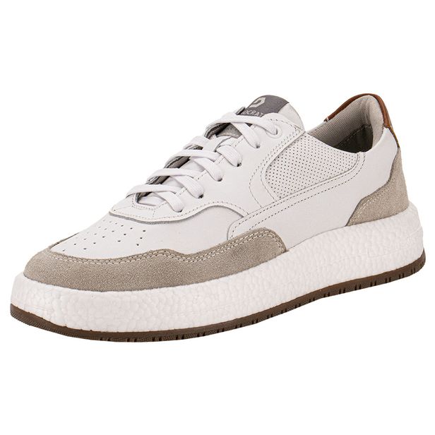 Sapatênis Masculino Drake Pulse Democrata 600101 BRANCO/CINZA 38