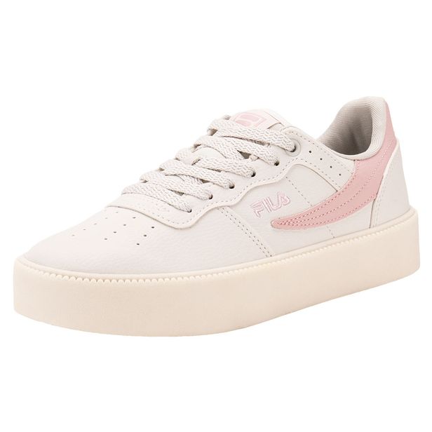 Tênis Feminino Original Fitness Bold Fila F02L00303 BRANCO/ROSA 34