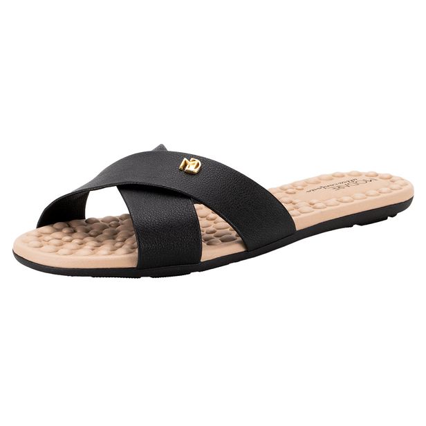Sandália Feminina Rasteira Modare - 7163105 PRETO 04 34