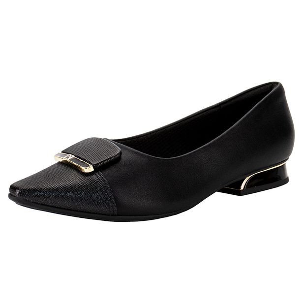 Sapato Feminino Salto Grosso Piccadilly 279034 PRETO 35