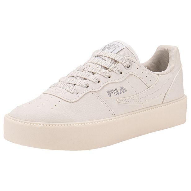 Tênis Feminino Original Fitness Bold Fila F02L00303 BRANCO/CINZA 34