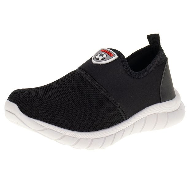 Tênis Infantil Masculino Slip On Kids Top - 275 PRETO 32