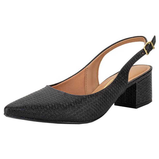 Sapato Feminino Salto Grosso Vizzano 1220311 PRETO 36