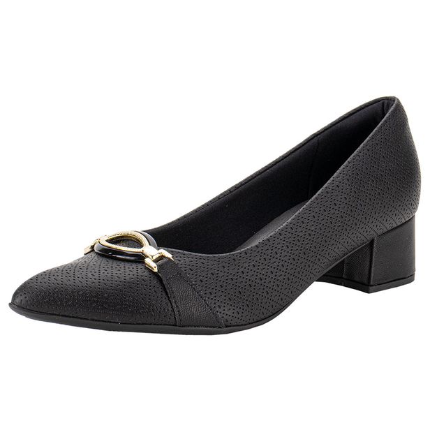 Sapato Feminino Salto Grosso Piccadilly 739064 PRETO 34