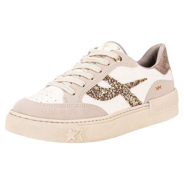 Tênis Feminino Casual Via Marte 122006 BRANCO/BEGE 36