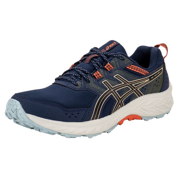 Tênis Masculino Gel Venture 9 Asics - 1011B486 AZUL/LARANJA 39