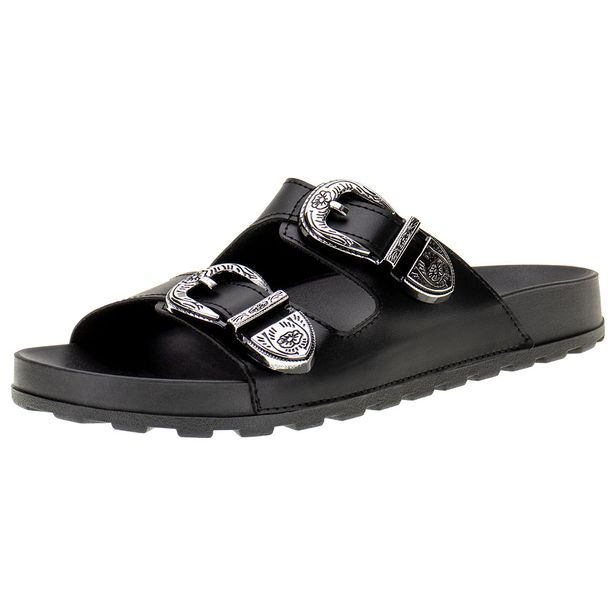 Sandália Feminina Conforto Moleca - 5436402 PRETO 01 34