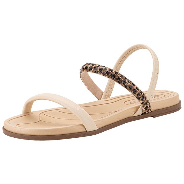 Sandália Feminina Flat Beira Rio 8507103 NATURAL 34