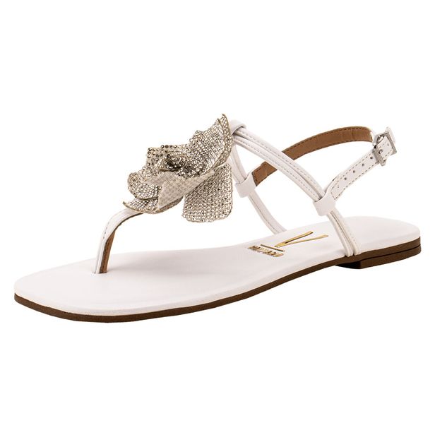 Sandália Feminina Flat Vizzano 6447218 BRANCO 34