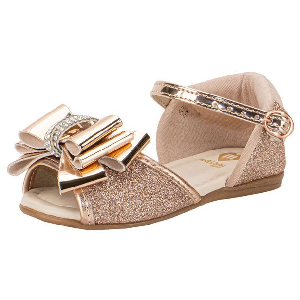 Sandália Infantil Feminina Baby Molekinha 2114269 BRONZE 21
