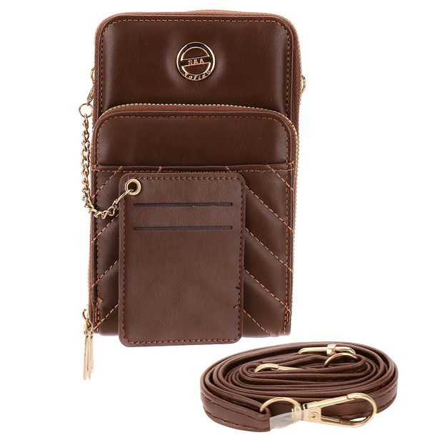 Bolsa Feminina Transversal H.E SQ23100 CAFÉ
