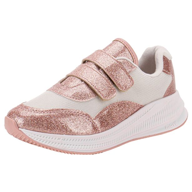 Tênis Infantil Feminino Molekinha 2577105 BRANCO/ROSA 26