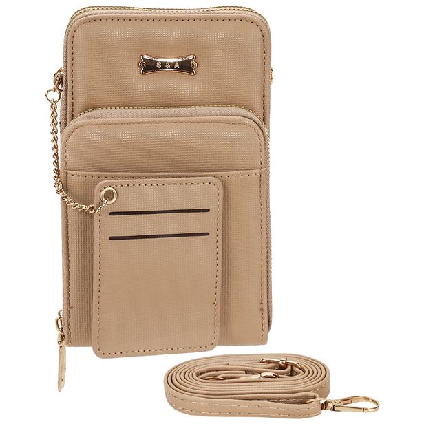 Bolsa Feminina Transversal H.E SQ2397 CAQUI
