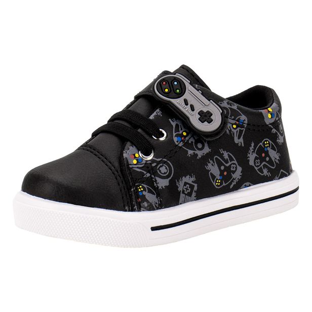 Tênis Infantil Masculino Lindo Jú - 15522 PRETO 03 21