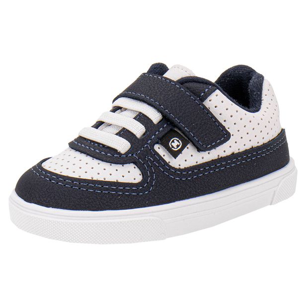 Tênis Infantil Masculino Baby Molekinho 2133182 BRANCO/AZUL 20