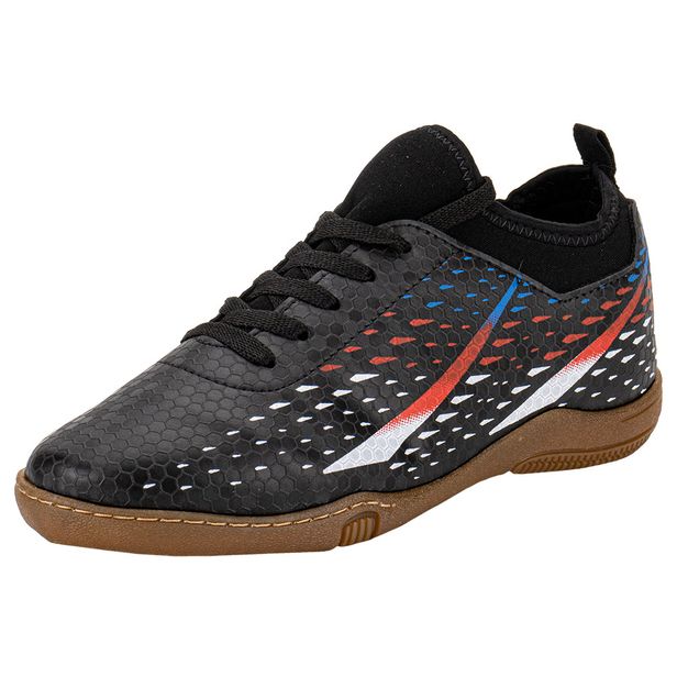 Chuteira Infantil Masculina Indoor Molekinho 2808330 PRETO/BRANCO 27